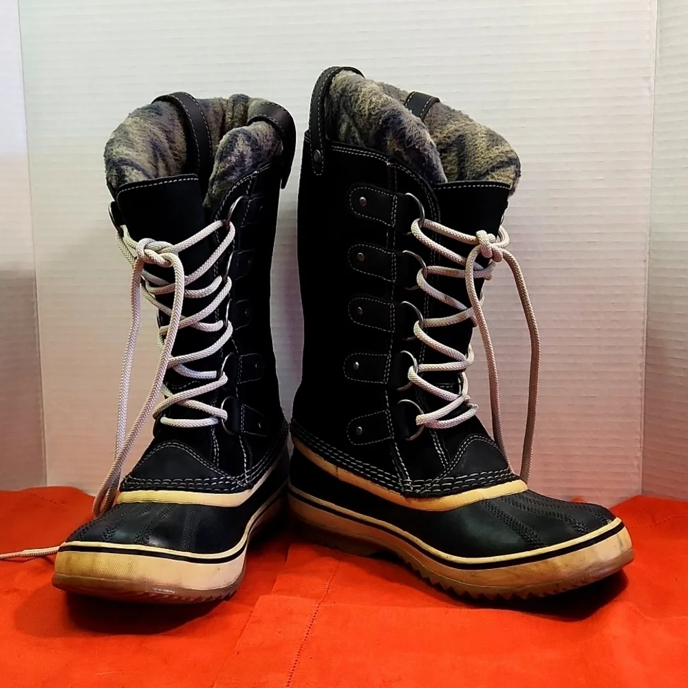 SOREL Joan of Arctic Black Suede Waterproof Winter Boot with Bootliner (6) - Picture 13 of 13